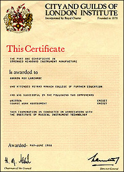 City and Guilds Certificate 1980