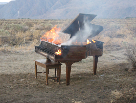 Burning Piano.