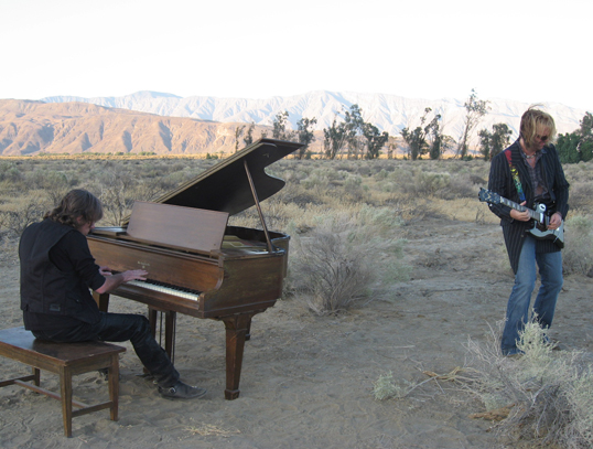 Keith & Marc performing for the video.
